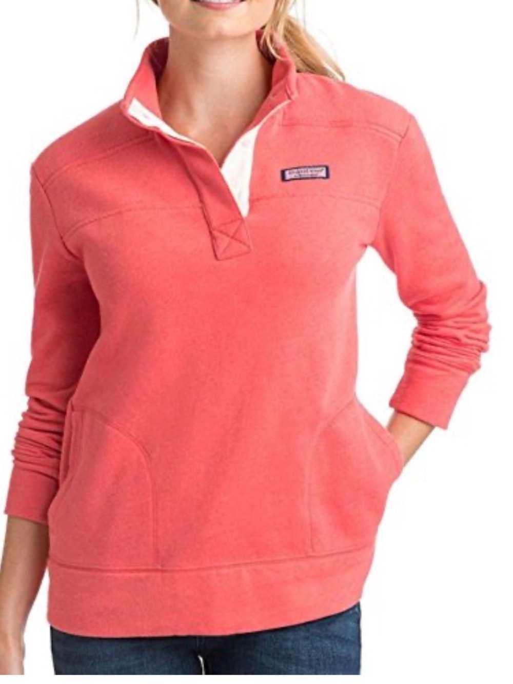 New Vineyard Vines Red Coral Pullover Shep Shirt -Women's XS to Small